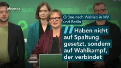 Pressekonferenz der Grünen nach den Wahlen in Berlin und Mecklenburg-Vorpommern | 21.09.26 #ltwmv