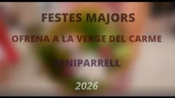 🌸Traditional offering to the Virgin of Mount Carmel, Beniparrell 2026